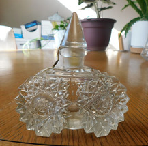 Cut Clear Glass Perfume Bottle # 20054 - $24.70