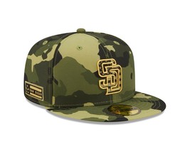 New Era San Diego Padres Camo 2022 Armed Forces Day On-Field Low Profile 59FIFTY - £31.31 GBP