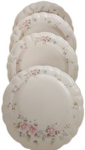 Four (4) Dinner Plates ~ Tea Rose by PFALTZGRAFF ~ Vintage 1985 ~ 10 3/8... - £74.73 GBP