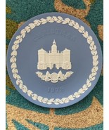 Wedgwood Jasperware Christmas Plate 1978 Horse Guards Blue White 8.25&quot; - $24.40 CAD