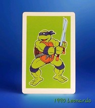 Vintage 1990 TMNT Heroes in a Halfshell Game Card Leonardo MINT   - $24.99