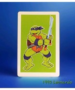 Vintage 1990 TMNT Heroes in a Halfshell Game Card Leonardo MINT   - €21,39 EUR