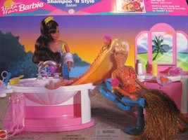 Barbie Hula Hair Shampoo &#39;n Style Salon Playset W Sink &amp; Working Spray Hose (199 - £111.98 GBP