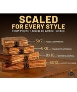 Vintage Leather Journal, 200 Thick Pages, Antique Chronicle Notebook - $22.67+