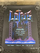 Lotus FDR Park Philadelphia 24&quot; x 18&quot; Concert Poster 9-15-12 #92/250 - $96.74