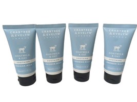 4 x Crabtree &amp; Evelyn Goatmilk &amp; Oat Soothing Shower Milk, Travel Size 1.7oz ea - £16.07 GBP