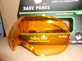 New Save Phace SUM2 Sport Goggles Mask Anti-Fog Replacement Lens - Yellow - £19.99 GBP