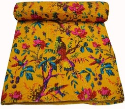 INDACORIFIE Handmade Kantha Quilt Throw Blanket Bedspread Bedding Coverlets Beau - £51.95 GBP