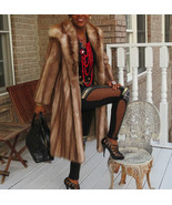 Mint Designer Neiman Marcus Full length Stone Marten Sable Fur coat jack... - £1,978.39 GBP