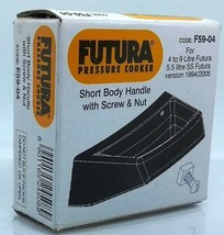 Hawkins Futura Short Body Handle 4-9 Lt Pressure Cooker with screw nut F... - $14.69