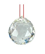 FENG SHUI HANGING CRYSTAL BALL Clear Faceted Sphere Sun Catcher Rainbow ... - $6.95+