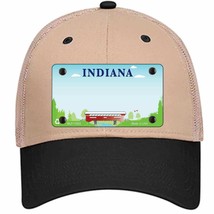Indiana Recycle State Blank Novelty Khaki Mesh License Plate Hat - £22.88 GBP