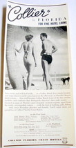 Advertisement From 1938 Collier Florida Coast Hotels &quot;For Fine Hotel Liv... - £7.97 GBP