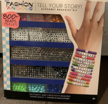 Fashion Angels Tell Your Story Alphabet DIY Kit 800+ Beads Name Bracelets - £12.31 GBP