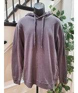 Mono B Mens Gray Solid 100% Cotton Drawstring Regular Fit Long Sleeve Ho... - $54.70 CAD