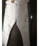 Polo Ralph Lauren Newport  Slim Distressed White Denim Jean 34 x 34  new... - $4,519.41 MXN