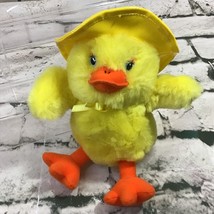 Rainy Day Duckling Plush 7” Yellow Stuffed Animal Easter Spring Gift Toy - £7.83 GBP