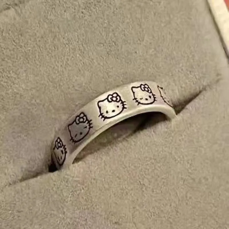 Play 2022 Sanrio Adjustable Couple Ring Cute Sweet Cartoon Cinnamoroll Kuromi My - £15.69 GBP