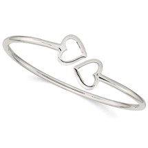 Jewelry Sterling Silver Heart Bangle - $267.11