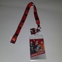 WWE Finn Balor Club Lanyard ID Badge Keychain Collectible Red Black - £19.51 GBP