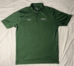 Nike Marshall Thundering Here Polo Shirt Men’s Large Green Short Sleeve - $25.00