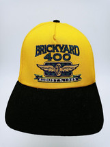 Vintage Brickyard 400 Inaugural Race Yellow Pennzoil Racing Hat Ball Cap - £10.12 GBP