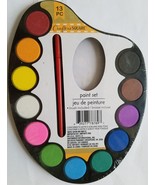 12-Color Watercolor Paint Palettes 7” x 5.3” 1/Pk - £2.35 GBP