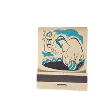 Vintage Matchbook Circus Day Elephant Front Strike Full Unstruck Adverti... - $11.78
