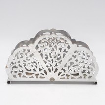 Irvin Ware USA Silver Chrome Filigree Napkin Letter Holder Retro - £11.09 GBP