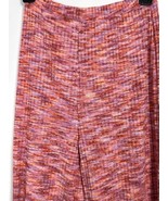 Lulus Wide Leg Pink Pants Sz Small Hi Rise Multi Marled Ribbed I Like Yo... - £18.98 GBP