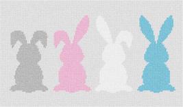 Pepita Needlepoint Canvas: Four Bunnies, 12&quot; x 7&quot; - £51.72 GBP+