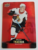 2020 - 2021 Brady Tkachuk Ud Tim Hortons Red Die Cut DC-3 Nhl Hockey Card Ottawa - $5.99