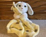 Little Beginnings Puppy Dog Bunny Rabbit 12&quot; Lovey Security Blanket Yellow - £14.42 GBP