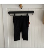 Cat &amp; Jack Baby Girls Black Moto Pull On Casual Pants 12 Months NWT - £8.41 GBP