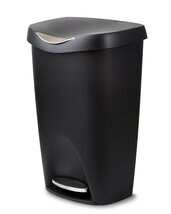 Umbra 084200-047 Brim Step On Trash Can, Black, 13 Gallon - $61.65