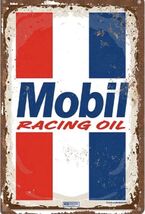 Mobil Exxon Retro Vintage Gas Gasoline Oil Tin Sign 8x12 inches Station SS - $34.91 CAD