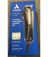 Andis Ultra Clip Corded 10-Piece Precision Clipper Kit. Black &amp;Silver - $36.57
