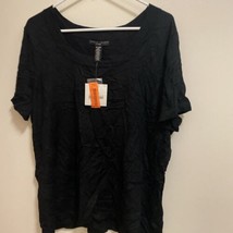 Apostrophe Women’s Black Shirt Size 16 18 W Bust 44” New NWT - £5.73 GBP