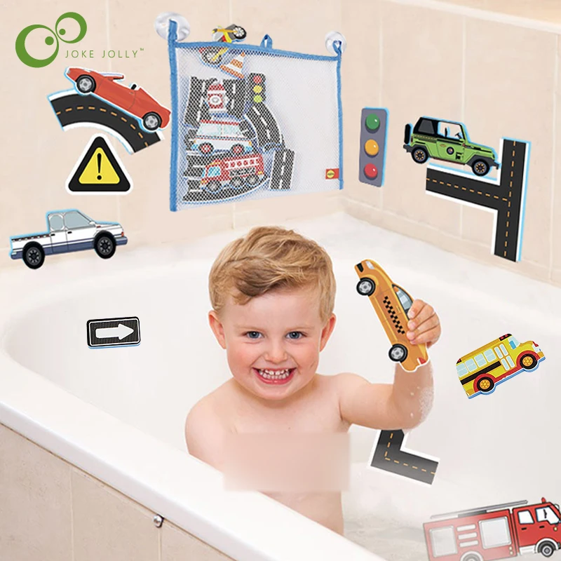 Rail Track Vehicle Bath Toys Soft EVA Kids Baby Bathroom Play Water Toys Early - £10.67 GBP
