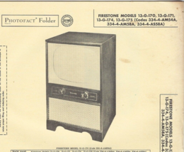 1956 FIRESTONE 13-G-170 171 TELEVISION Tv Photofact MANUAL 174 175 13G17... - $9.89