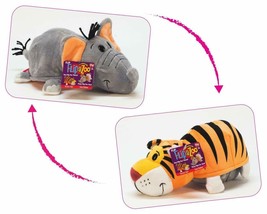 FlipaZoo Transforms 2 in 1 Stuffed Animal  Tiger &amp; Elephant Large 20 in - £47.47 GBP