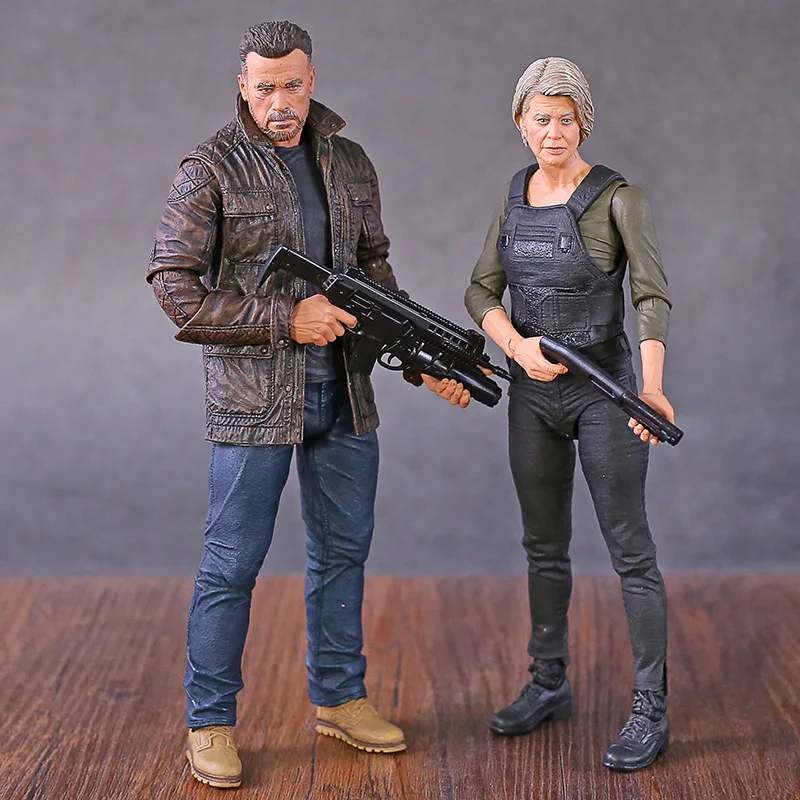 Ca 7 terminator 6 dark fate t 800 sarah conner action figure movable figurals model toy thumb200