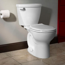 Cadet 3 Right Height 2-piece 1.28 GPF Single Flush Round Toilet in White - £158.27 GBP