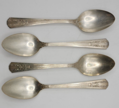 Wm A Rogers Oneida Ltd Lido Pattern Teaspoon - Set of 4 - $9.74