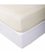 Beige 1800 Fitted Sheet Fits Deep Pocket Mattresses Full Elastic All Around - $54.45 CAD+