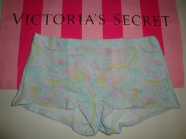 New Victoria&#39;s Secret &quot;Pink&quot; Boyshort Panty Pastel Marble With Logo On Back Sz S - £9.80 GBP