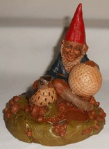 1985 Tom Clark Moore Or Less Figurine Gnomes Making 911 Phone Call - £39.55 GBP