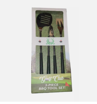 Companion Golf Club 3-Piece   BBQ Tool Set Included: Spatula Tong Fork - $43.53