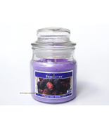 New Starlytes Purple Mulberry Star Candle 3 oz Glass Jar Soy wax lid chr... - $5.00