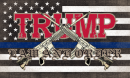 USA Police Memorial Trump Law And Order 2nd Amendment 3X5 Flag  Rough Tex ® 100D - £14.76 GBP